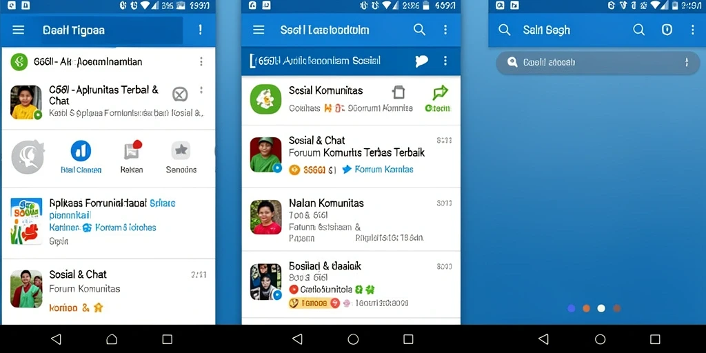 Tampilan antarmuka utama aplikasi Forum Komunitas 666I.