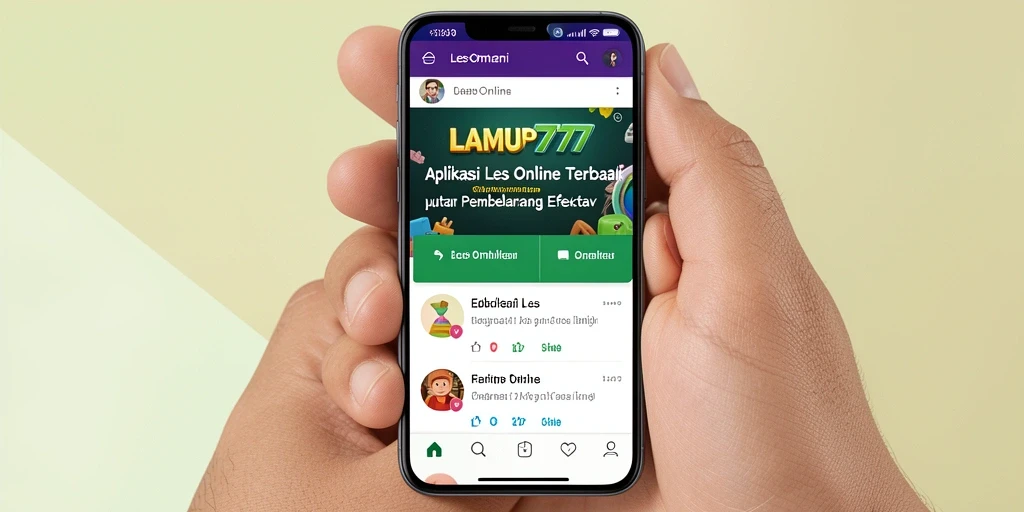 Antarmuka aplikasi LAMPU777 yang modern dan interaktif.
