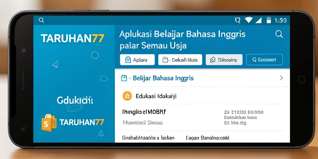 Tampilan antarmuka aplikasi TARUHAN77 yang interaktif dan menarik.