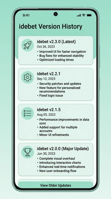 Riwayat Versi idebet untuk Pengguna Android